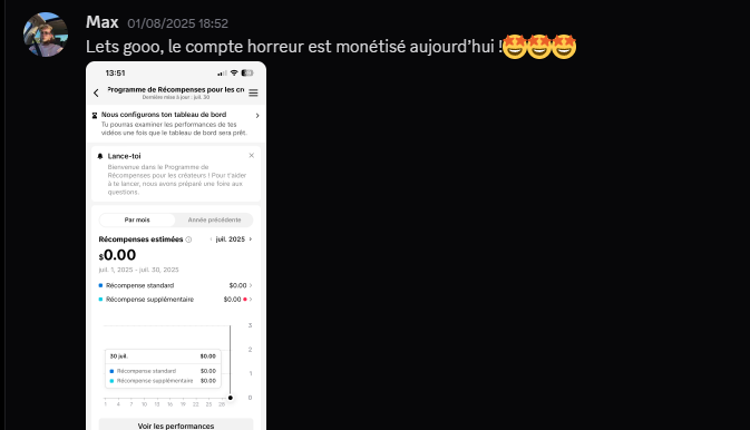 Victoire partagée dans le Discord du Club — capture 27