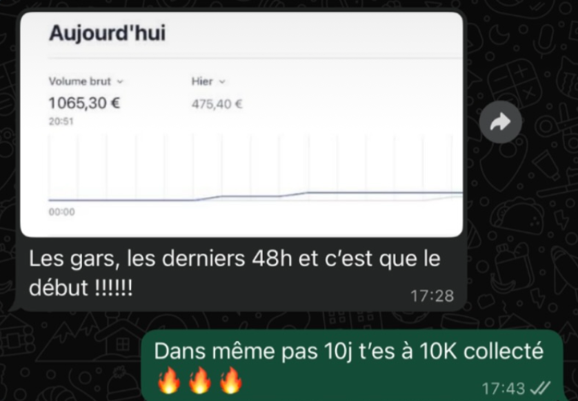 Victoire partagée dans le Discord du Club — capture 2