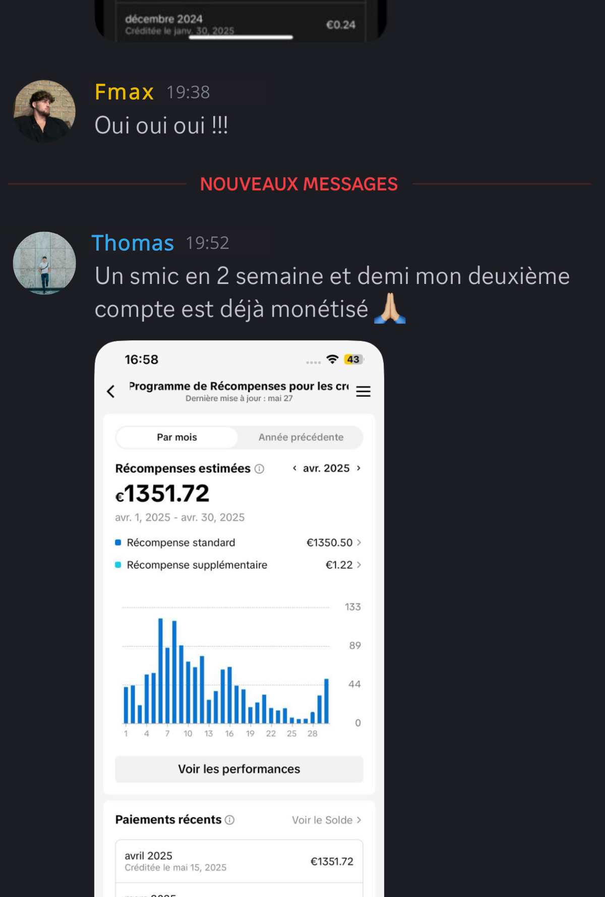 Victoire partagée dans le Discord du Club — capture 10